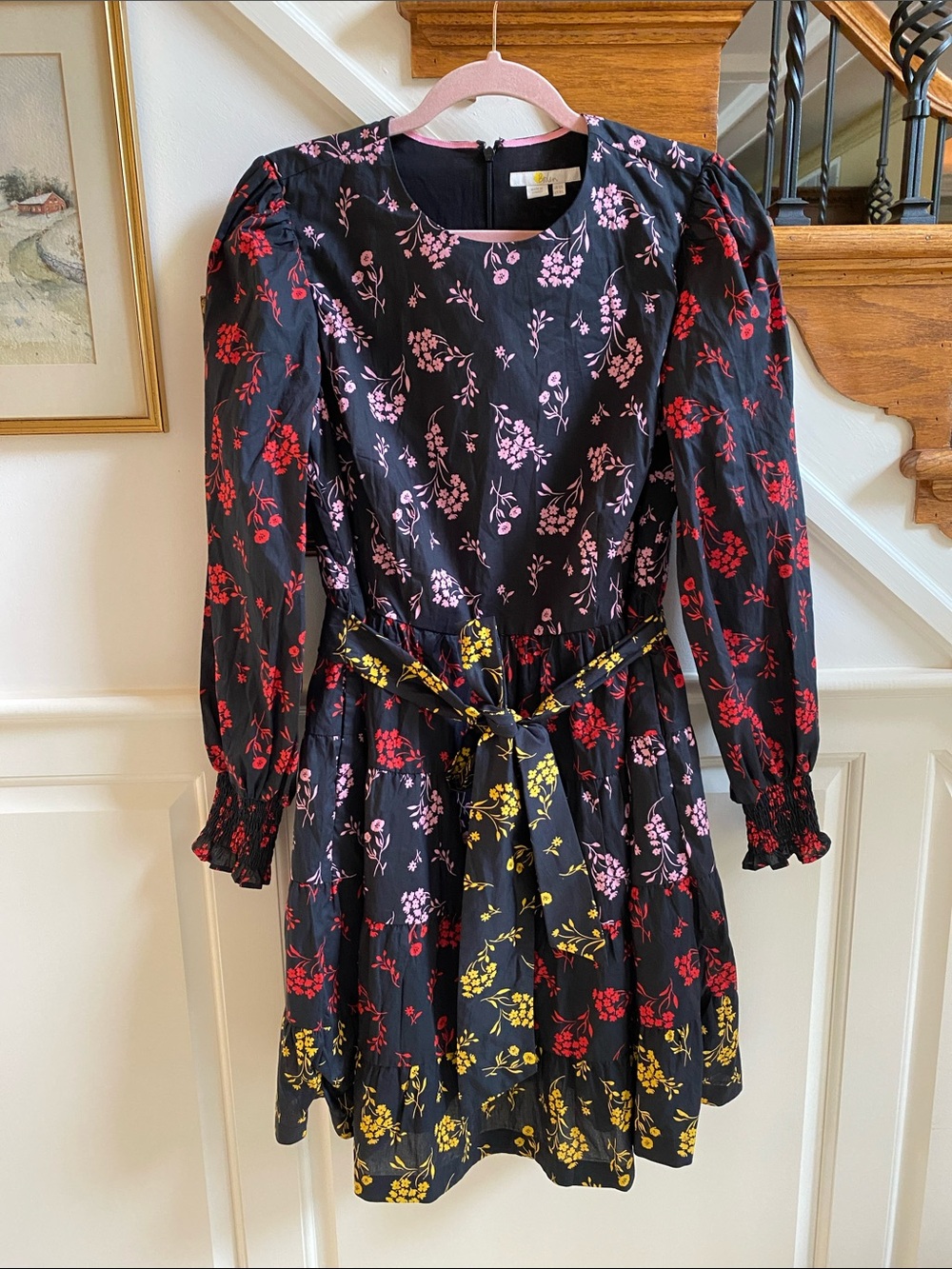 BODEN Lyla Tiered Floral Dress Long Sleeve 8L